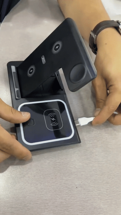 🚀ESTACIÓN DE CARGA INALÁMBRICA 3 EN 1🚀