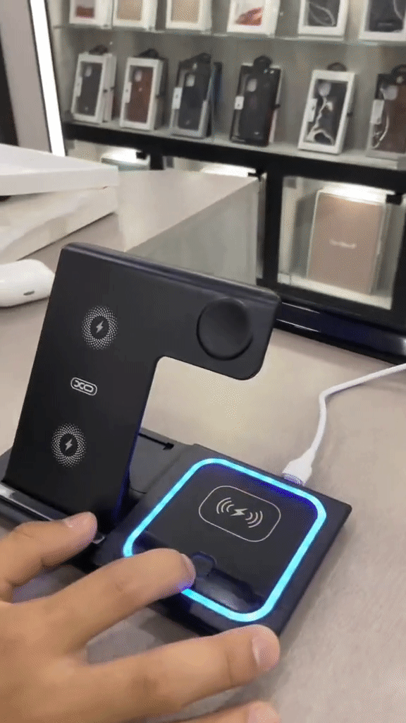 🚀ESTACIÓN DE CARGA INALÁMBRICA 3 EN 1🚀