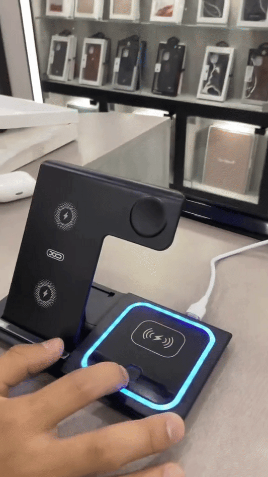 🚀ESTACIÓN DE CARGA INALÁMBRICA 3 EN 1🚀