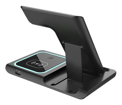 🚀ESTACIÓN DE CARGA INALÁMBRICA 3 EN 1🚀